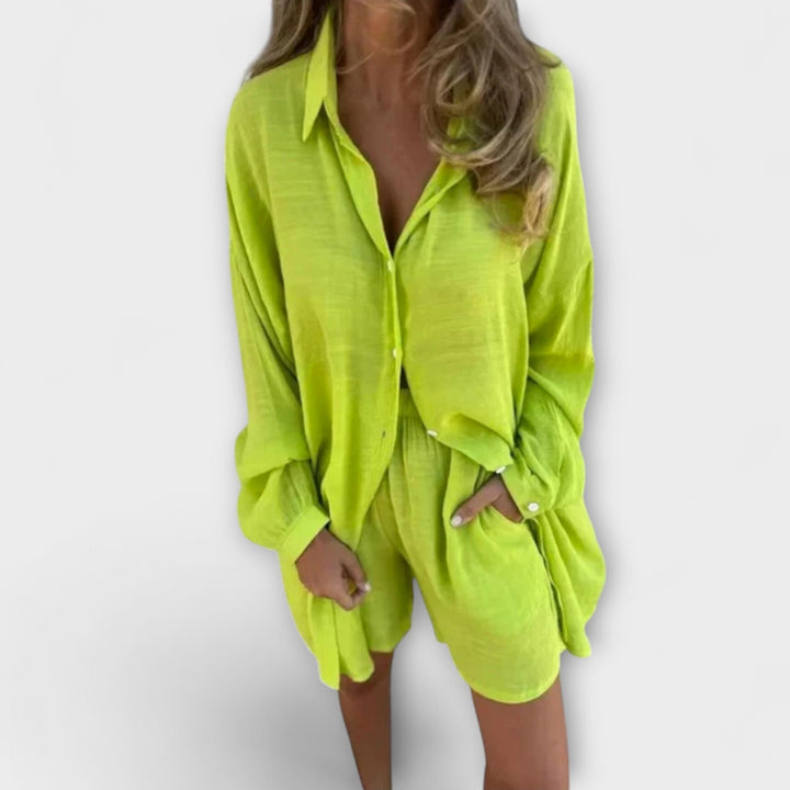 Serine – Two-Piece Summer Set with Oversized Blouse