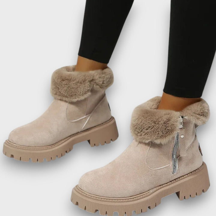 Norvyn – Cozy Faux-Fur Winter Ankle Boots