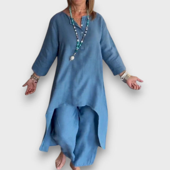 Carenza – Summer Two-Piece with Asymmetric Flair