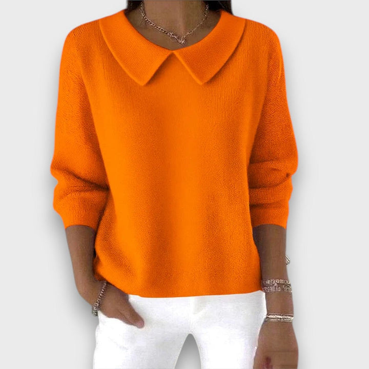 Evarielle – Pullover with Collar Detail