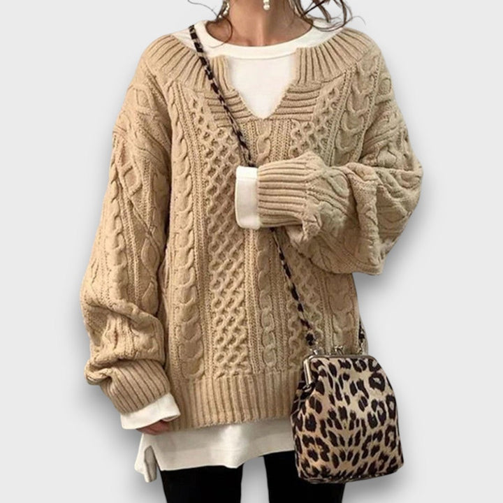 Marielle – Knit Sweater with V-Neck