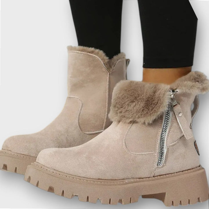 Norvyn – Cozy Faux-Fur Winter Ankle Boots