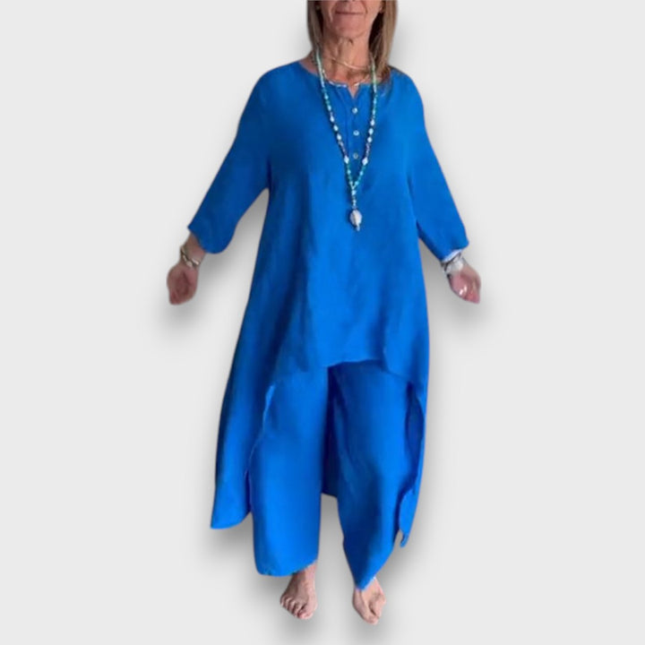 Carenza – Summer Two-Piece with Asymmetric Flair