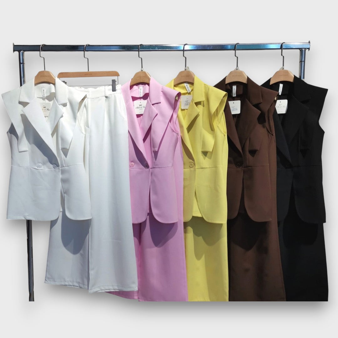 Olanda – Two-Piece Set with Oversized Blazer and Wide Pants