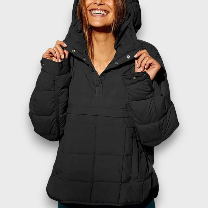 Larelle – Quilted pullover hooded jacket