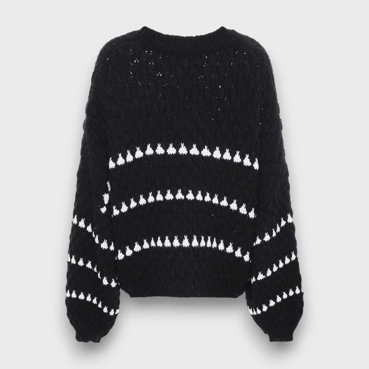 Luliane – Structured Sweater with Graphic Pattern