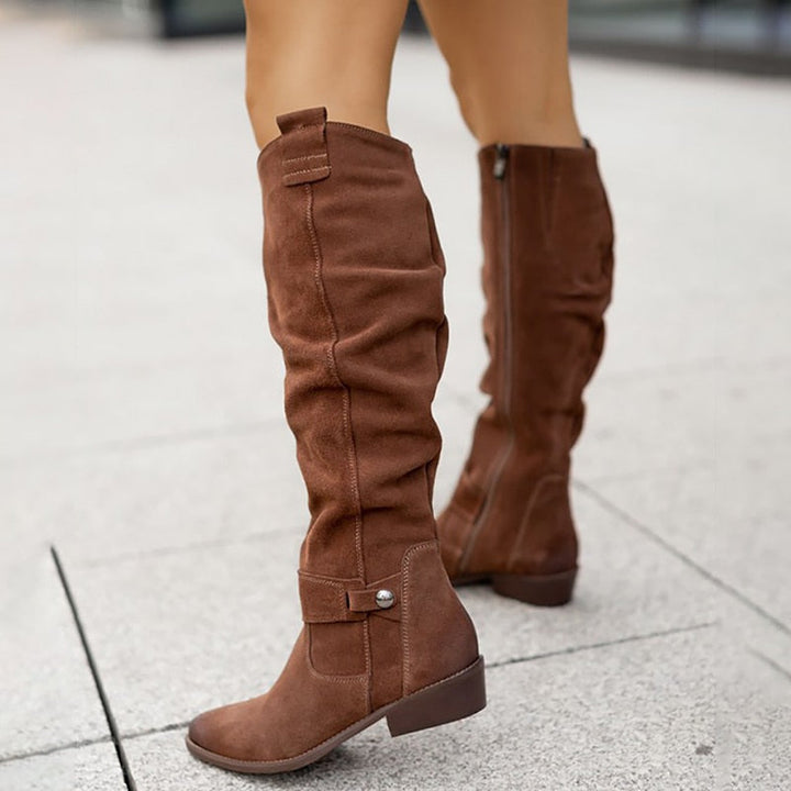 Zavira - Elegant Warm Suede Boots