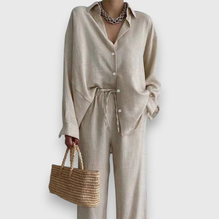 Luisa – Summer Set with Blouse and Wide Pants