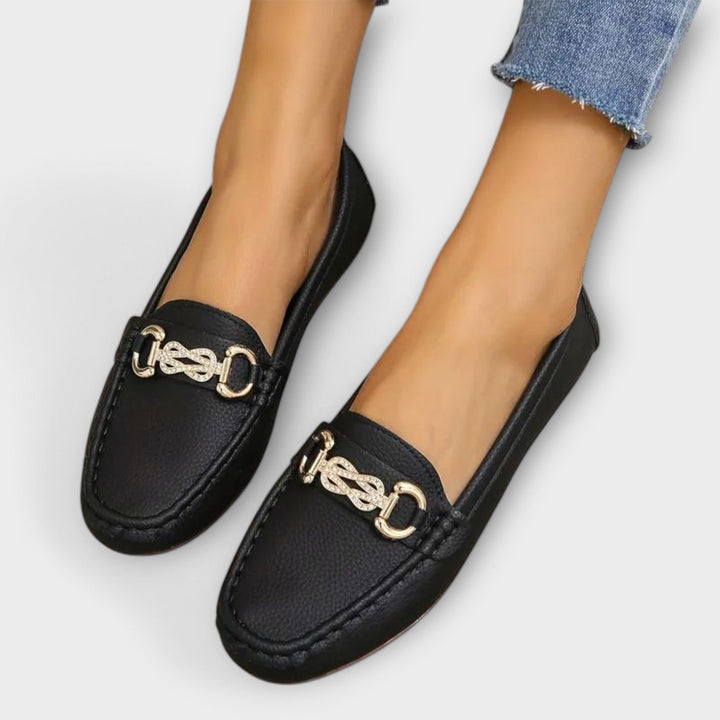 Brenaya – Elegant Moccasins with Metal Element