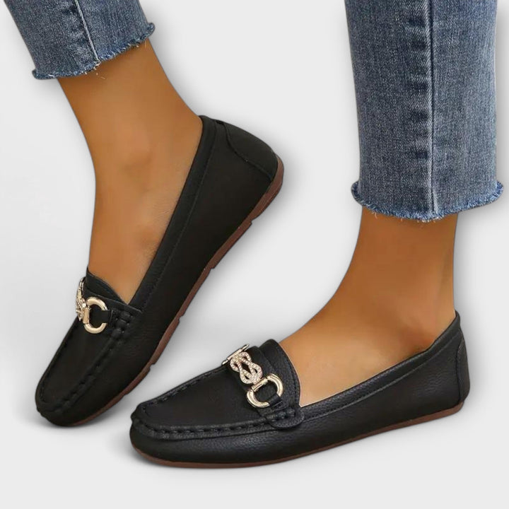 Brenaya – Elegant Moccasins with Metal Element