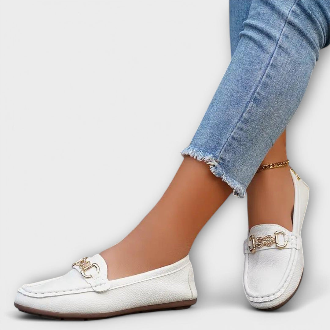 Brenaya – Elegant Moccasins with Metal Element
