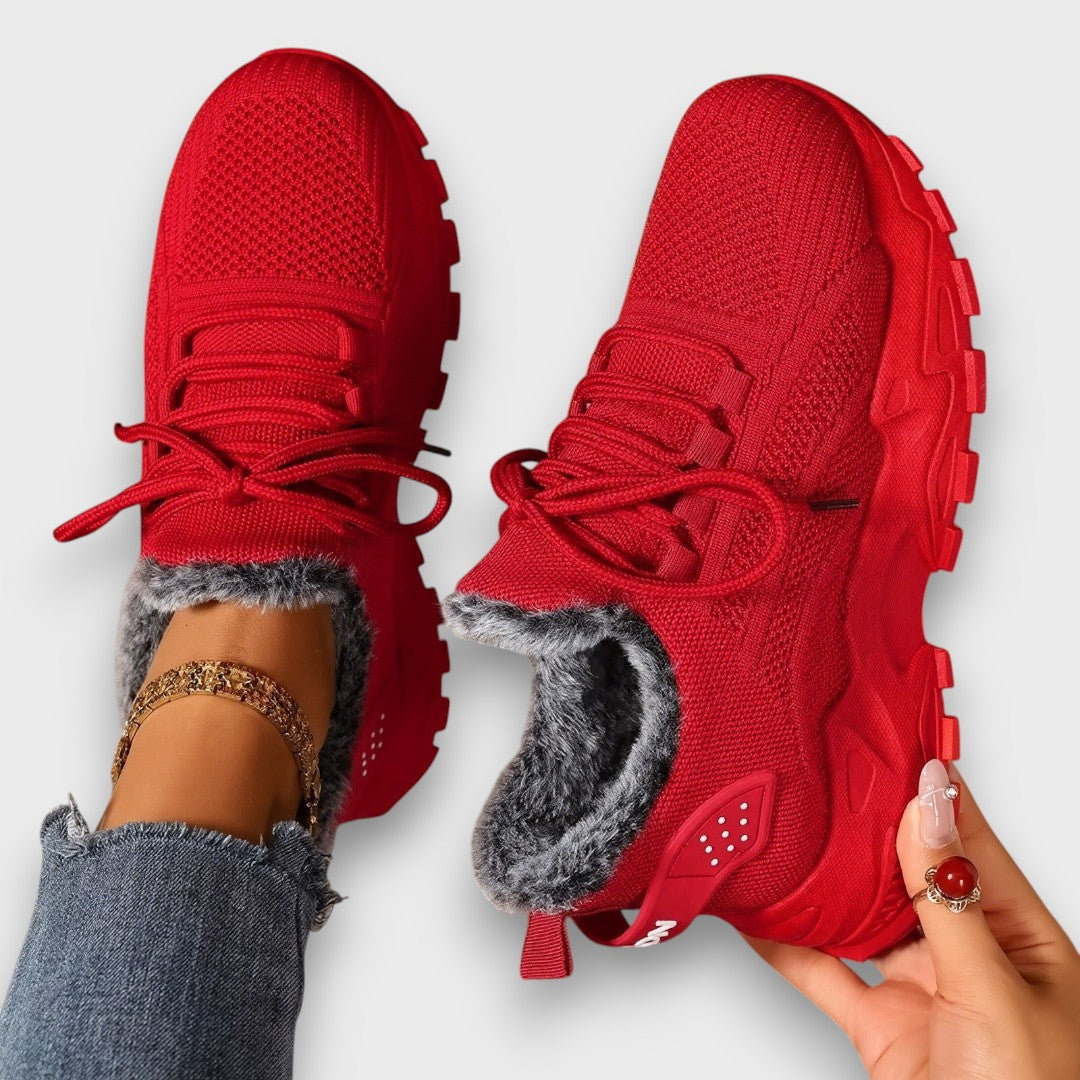 Chloe - Lace-Up Winter Sneakers