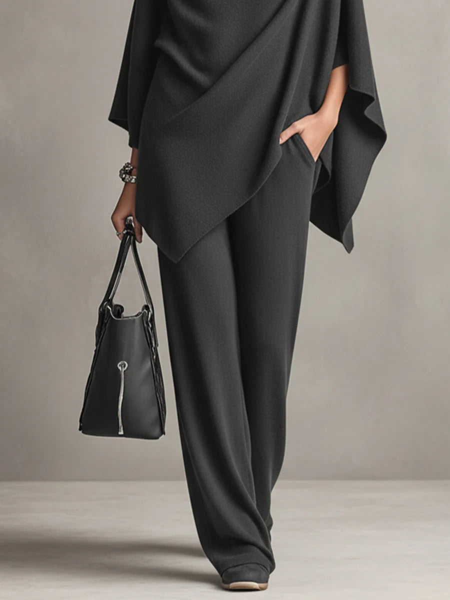 Seraphine - Elegant Drape Two-Piece Set