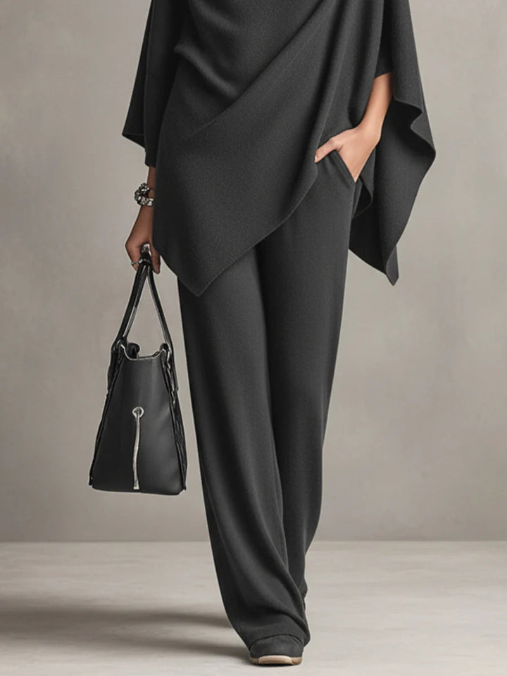 Seraphine - Elegant Drape Two-Piece Set