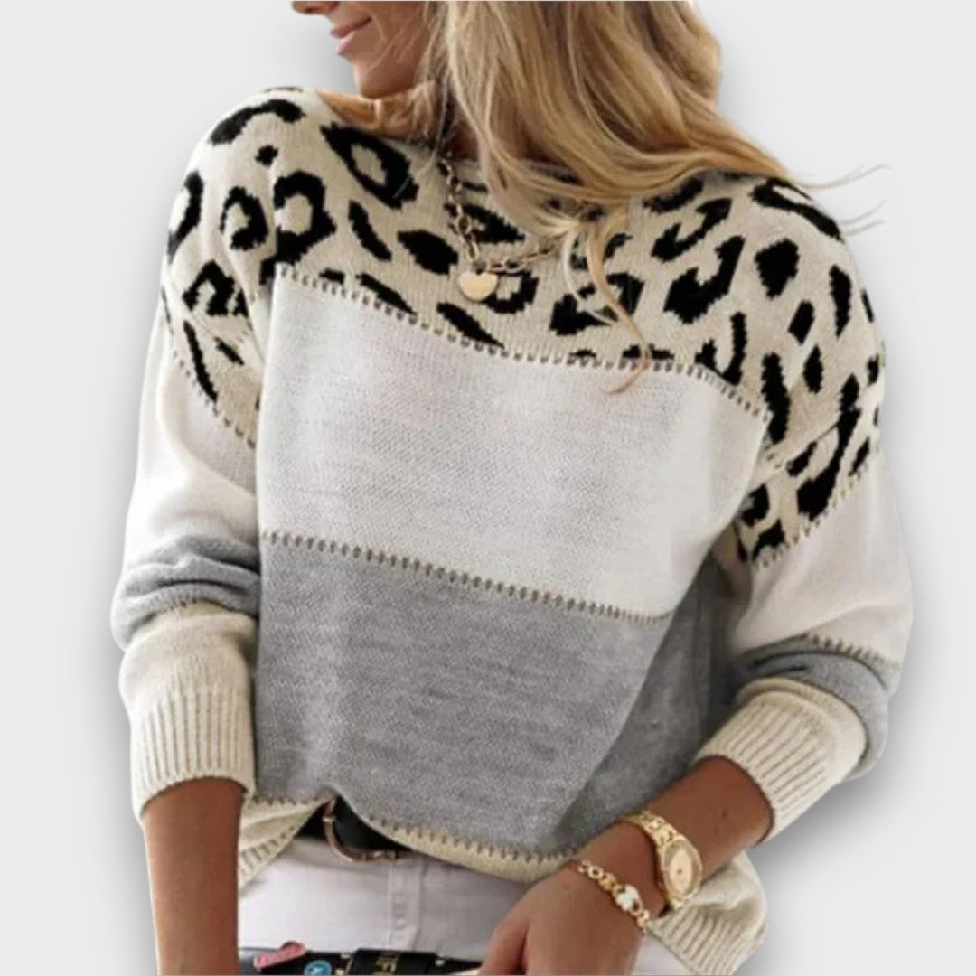 Liorin – Pullover with Leopard Pattern