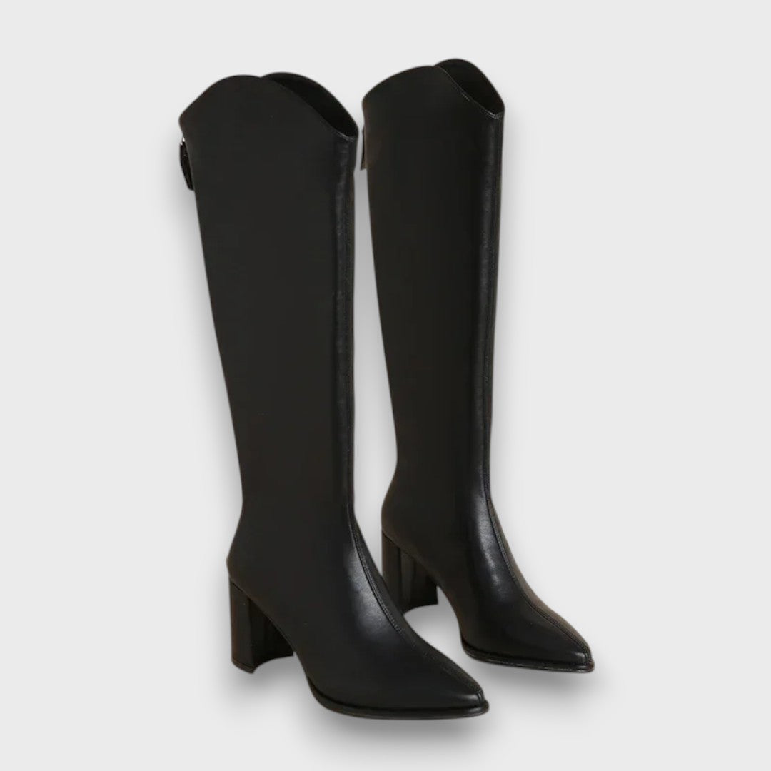 Valerine – Sleek High-Heel Longline Boots