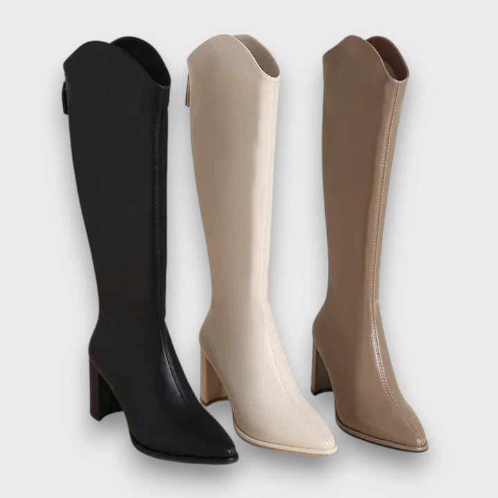 Valerine – Sleek High-Heel Longline Boots