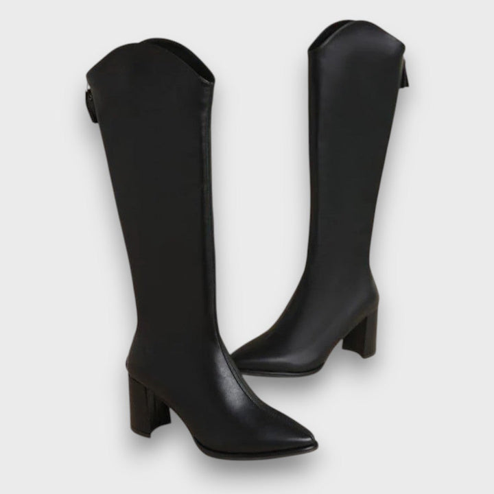 Valerine – Sleek High-Heel Longline Boots