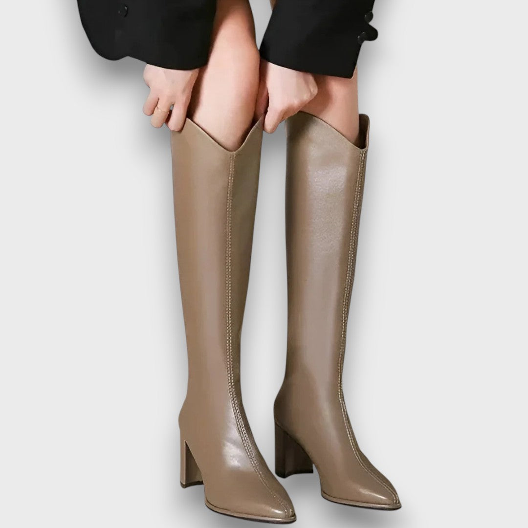 Valerine – Sleek High-Heel Longline Boots