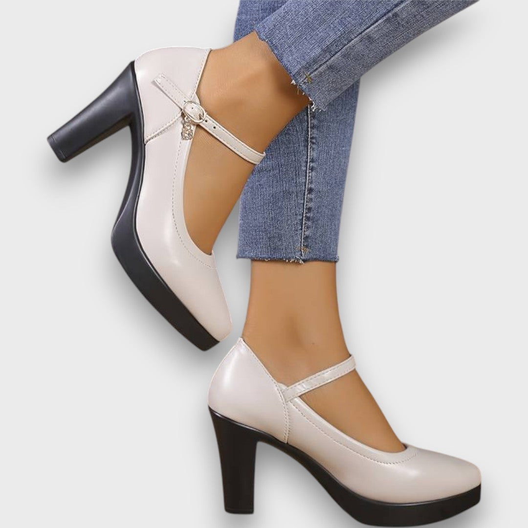 Zoe – Elegant High Heels with Block Heel