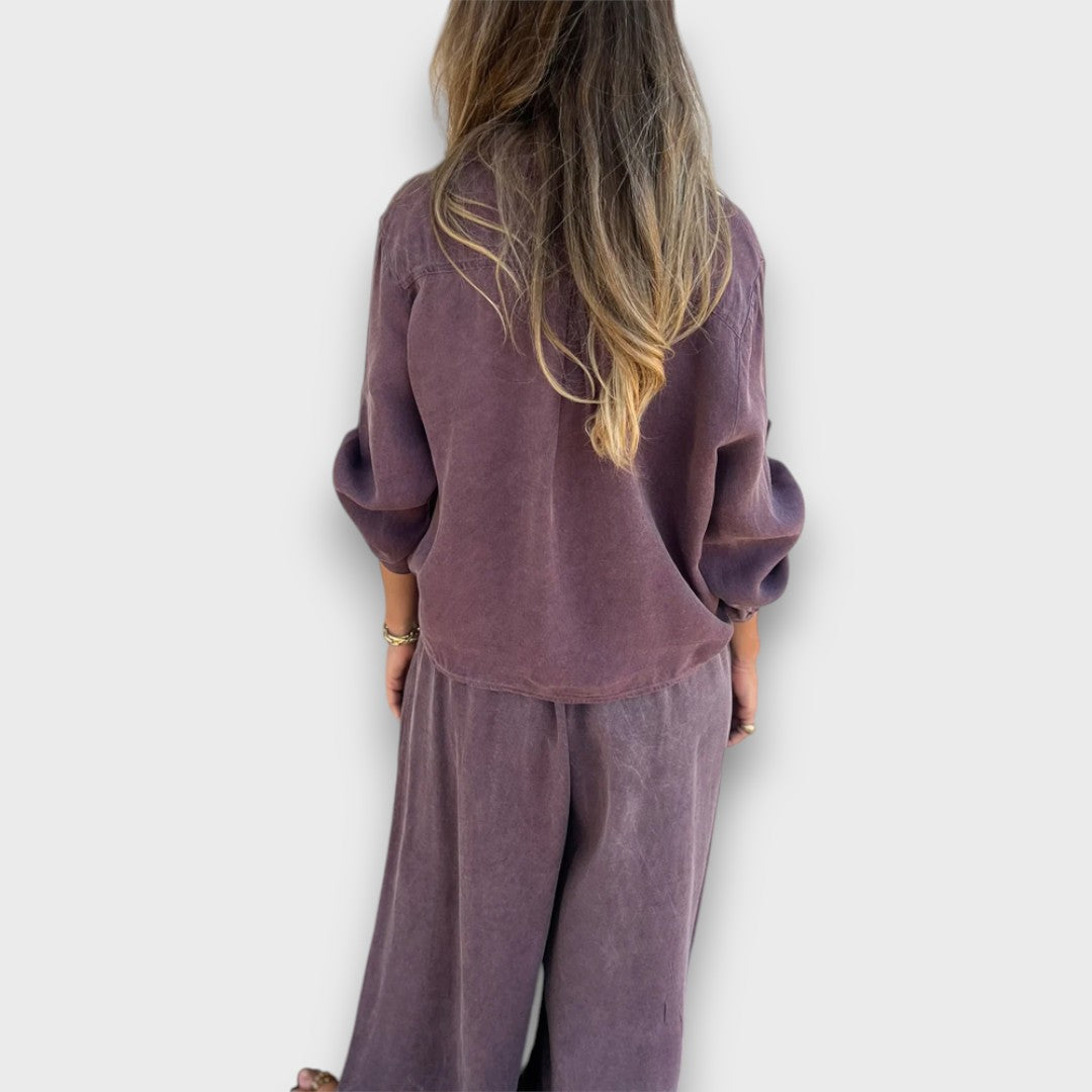 Soren – Two-Piece Set with Oversized Shirt and Wide Pants