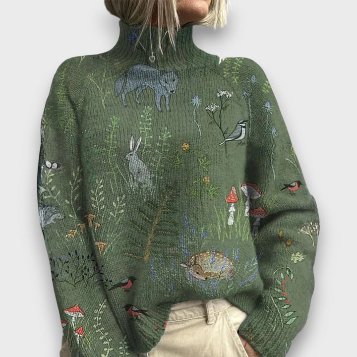 Ashley – Woodland Turtleneck Sweater
