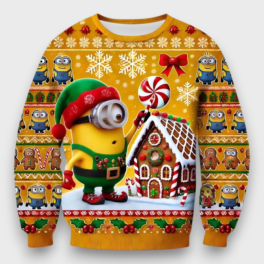 Mivoro – Playful Holiday Minion Sweater