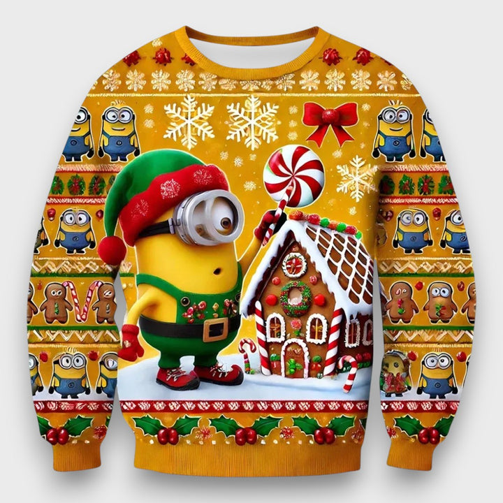 Mivoro – Playful Holiday Minion Sweater