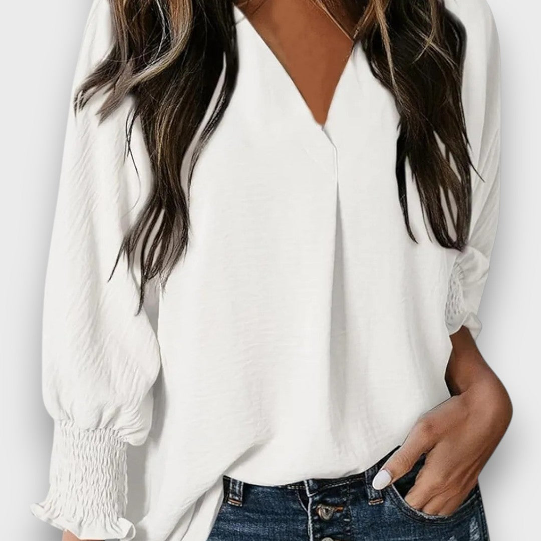 Amarielle – V-Neck Statement Blouse