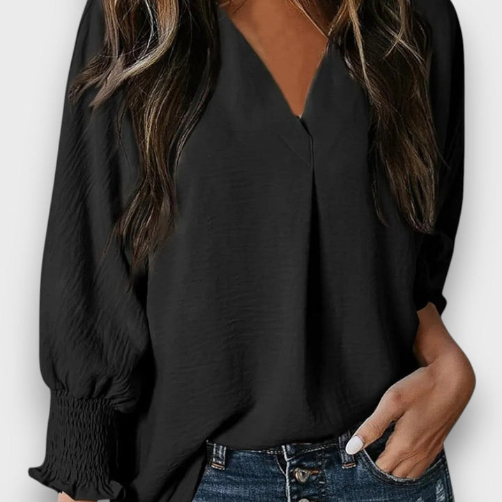 Amarielle – V-Neck Statement Blouse