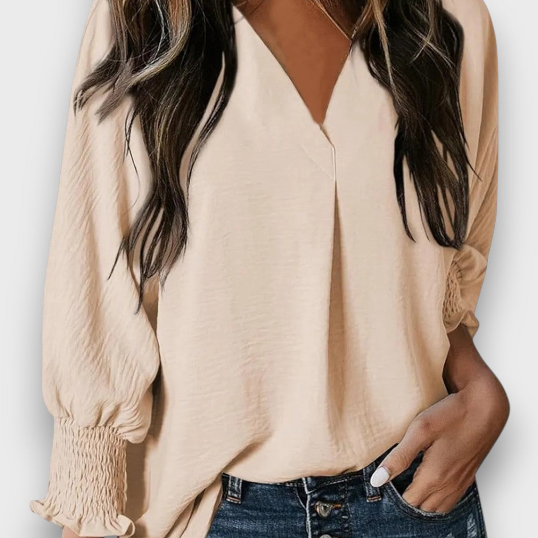Amarielle – V-Neck Statement Blouse