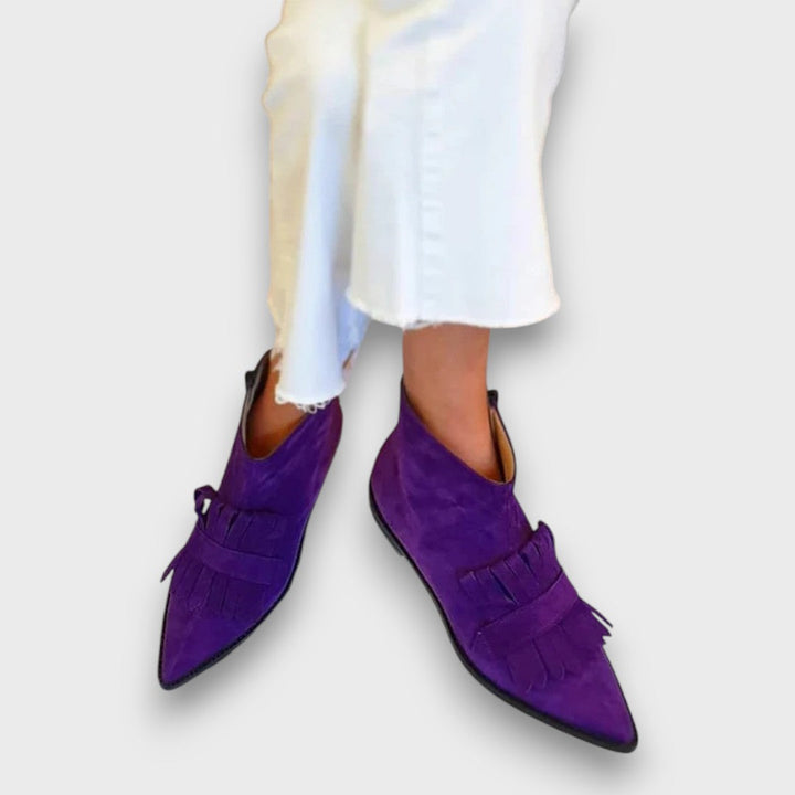 Mirella – Mid-Heel Ankle Boot with Print