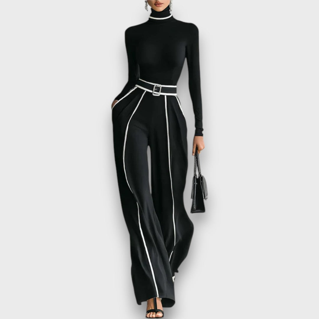 Maerina – Two-Piece Set with Turtleneck and Wide Pants