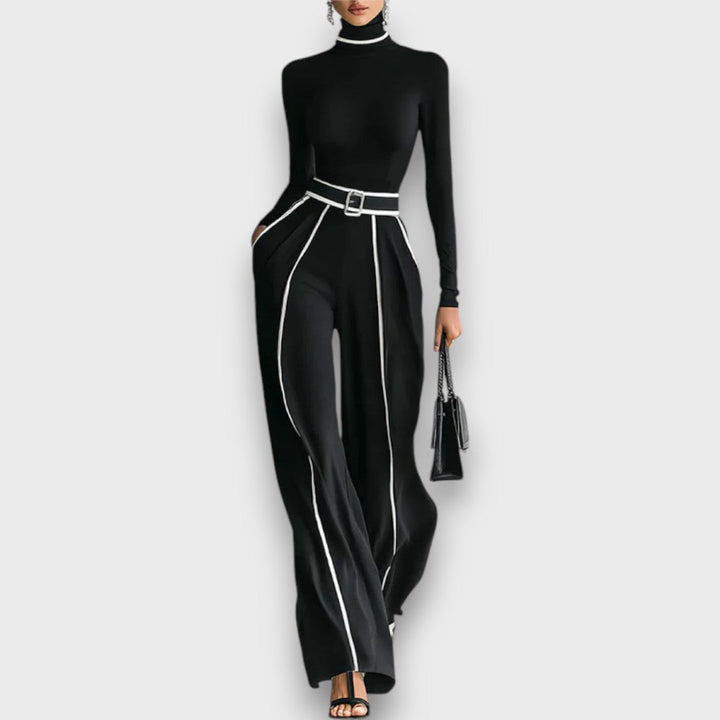 Maerina – Two-Piece Set with Turtleneck and Wide Pants