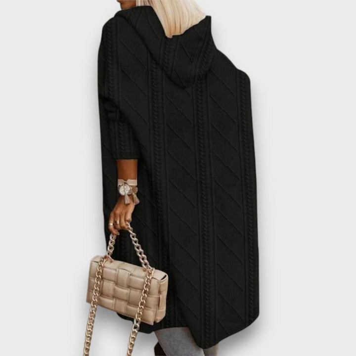 Delvienne – Long Cardigan with Hood